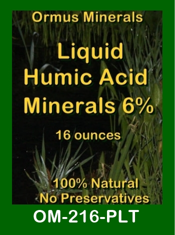 Ormus Minerals Liquid Humic Acid Minerals 8 Percent